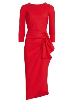 Chiara Boni La Shop 75 Chiara Boni La Petite Robe Gathered Side Midi-Dress
