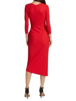 Chiara Boni La Petite Robe Gathered Side Midi-Dress -CHIARA BONI LA PETITE ROBE Sales unnamed file 799