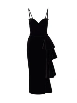 Chiara Boni La Petite Robe Gussie Ruffle Side Gown