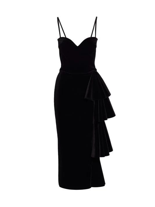 Chiara Boni La Petite Robe Gussie Ruffle Side Gown 3 Chiara Boni La Petite Robe Gussie Ruffle Side Gown