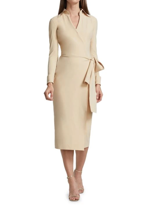 Chiara Boni La Petite Robe Kamala Matte Jersey Wrap Dress Dark Teal 4 Chiara Boni La Petite Robe Kamala Matte Jersey Wrap Dress Dark Teal - Image 2