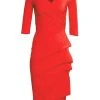 Chiara Boni La Petite Robe Florian Side Ruffle Dress Red 1 Chiara Boni La Petite Robe Florian Side Ruffle Dress Red -CHIARA BONI LA PETITE ROBE Sales unnamed file 868