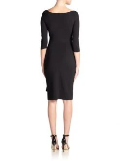 Chiara Boni La Petite Robe Florian Side Ruffle Dress Red -CHIARA BONI LA PETITE ROBE Sales unnamed file 871