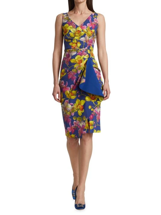 Chiara Boni La Petite Robe Kloty Printed Drape Dress 4 Chiara Boni La Petite Robe Kloty Printed Drape Dress - Image 2