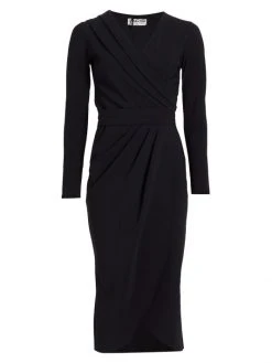 Chiara Boni La Petite Robe Jodene Pleated Wrap Midi Dress Cream 5 Chiara Boni La Petite Robe Jodene Pleated Wrap Midi Dress Cream -CHIARA BONI LA PETITE ROBE Sales unnamed file 885