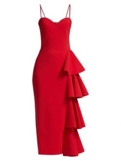 Chiara Boni La Petite Robe Gussie Tiered Ruffle Midi Dress Passion 11 Chiara Boni La Petite Robe Gussie Tiered Ruffle Midi Dress Passion -CHIARA BONI LA PETITE ROBE Sales unnamed file 912