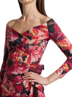 Chiara Boni La Petite Robe Silveria Printed Off-The-Shoulder Dress -CHIARA BONI LA PETITE ROBE Sales unnamed file 932
