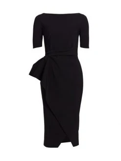 Chiara Boni La Petite Robe Faux Wrap Cocktail Dress Black 11 Chiara Boni La Petite Robe Faux Wrap Cocktail Dress Black -CHIARA BONI LA PETITE ROBE Sales unnamed file 945