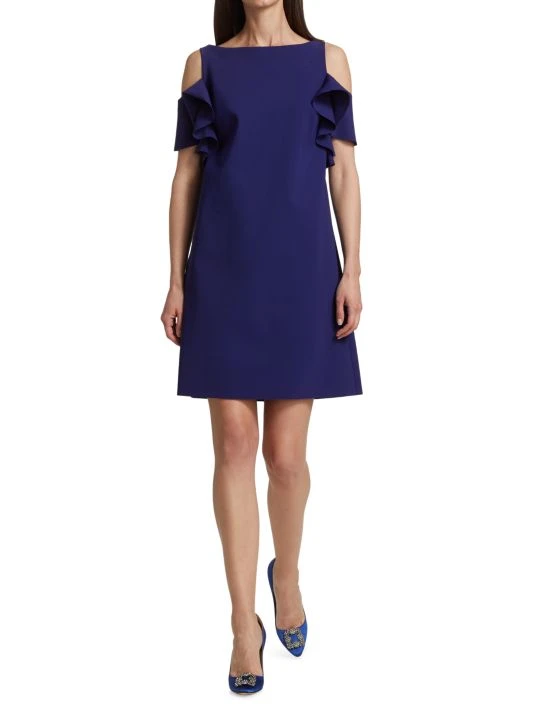 Chiara Boni La Petite Robe Tattis Cutout Ruffle Dress 4 Chiara Boni La Petite Robe Tattis Cutout Ruffle Dress - Image 2