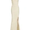 Chiara Boni La Petite Robe One-Shoulder Front-Slit Wrap Gown 2 Chiara Boni La Petite Robe One-Shoulder Front-Slit Wrap Gown -CHIARA BONI LA PETITE ROBE Sales unnamed file 967