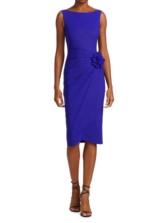 Chiara Boni La Petite Robe Glenaly 3-D Flower Cocktail Dress Cherry 5 Chiara Boni La Petite Robe Glenaly 3-D Flower Cocktail Dress Cherry - Image 3