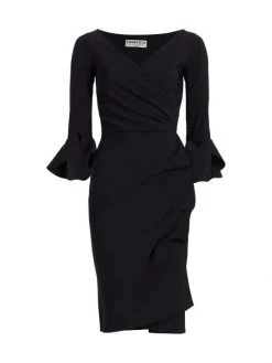 Chiara Boni La Petite Robe Trina Ruffle Sheath Dress Iris -CHIARA BONI LA PETITE ROBE Sales unnamed file 987